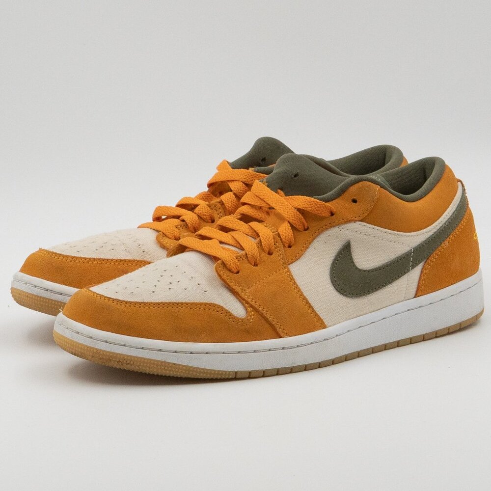 🔹 AIR JORDAN 1 Low SE “Light Curry” — EUC MENS SIZE 9.5M (VNDS · DH6931-102)